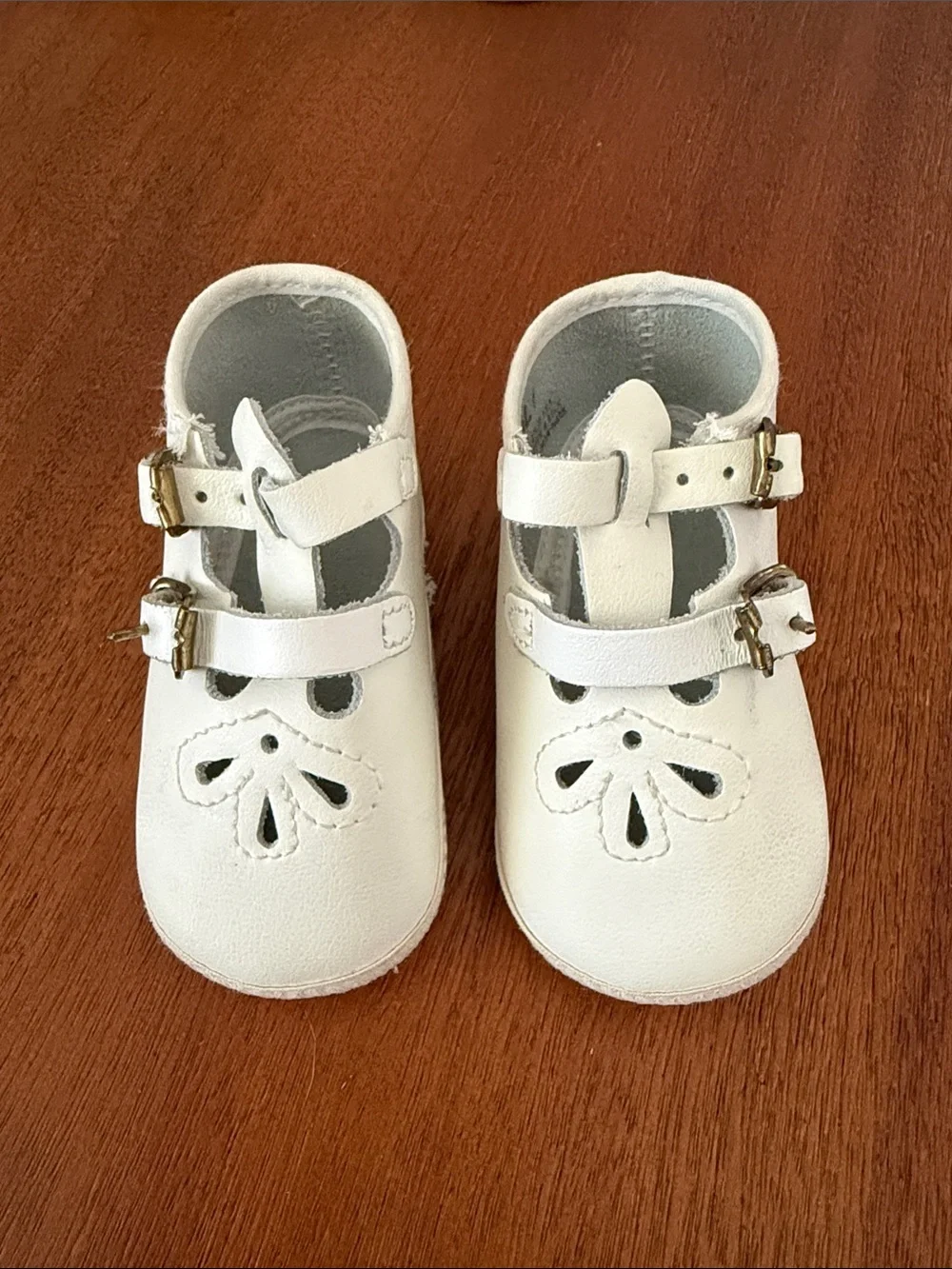 Vintage Baby Deer White Girls' Leather Mary Jane Shoes